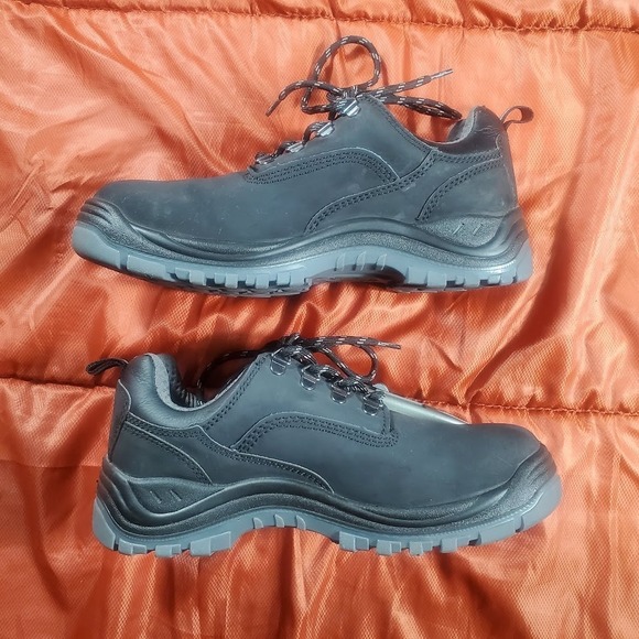 HYTEST Men's SIZE 7 WIDE Leather‎ Lithium Oxford Safety Shoes K17150 STEEL Toe - Picture 4 of 14